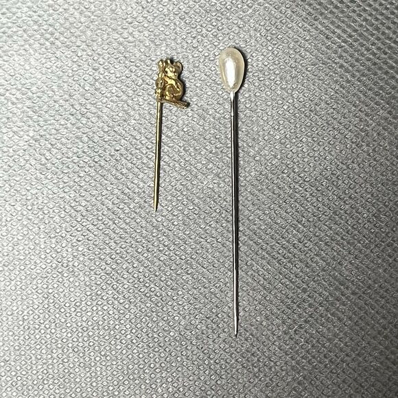 Vintage Hat Pin/Straight Pin Lot With Hat Pin Jewelry Box-Original - Picture 10 of 16